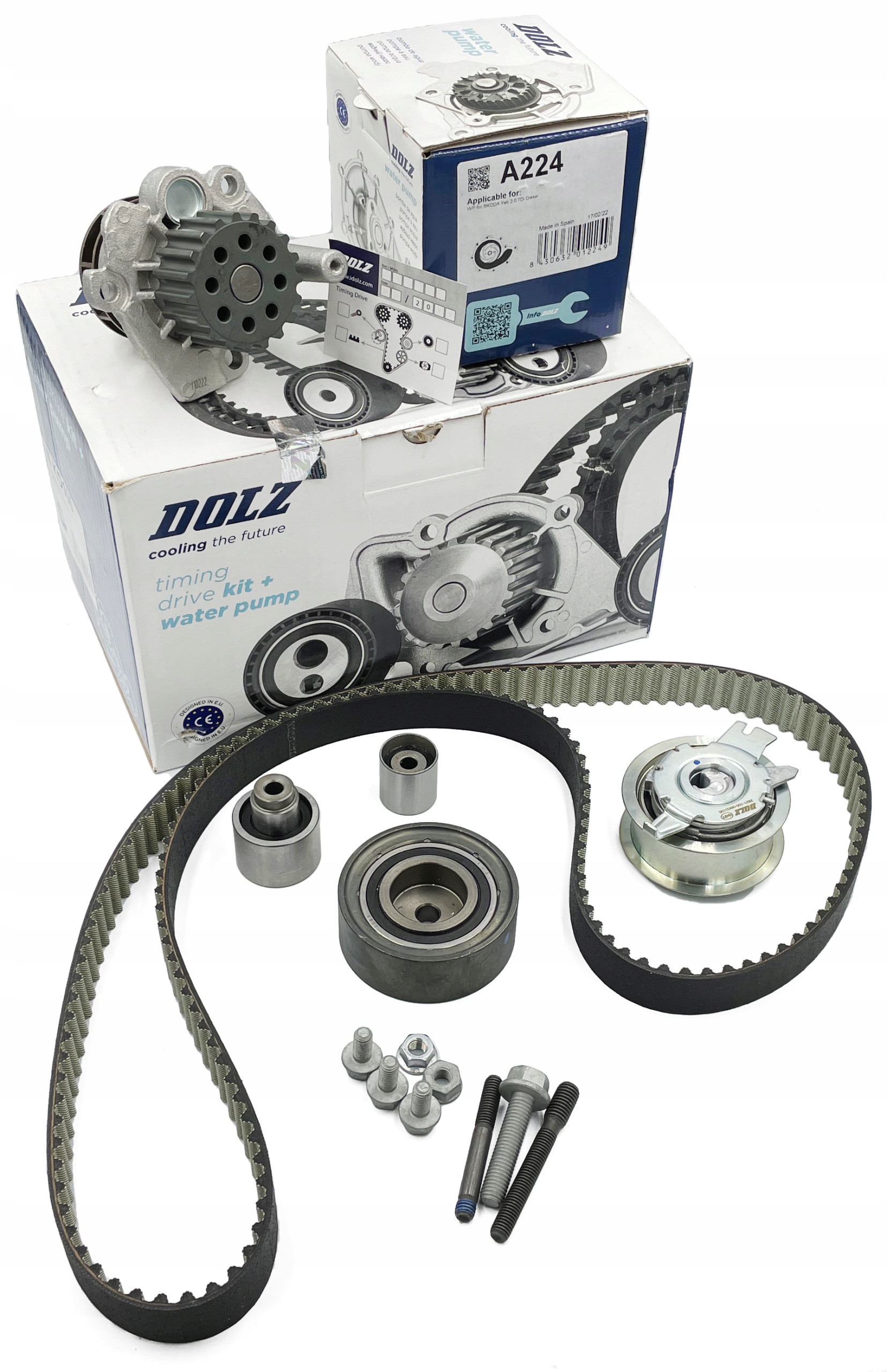 

Dolz KD100 Zestaw paska rozrządu pompa wody