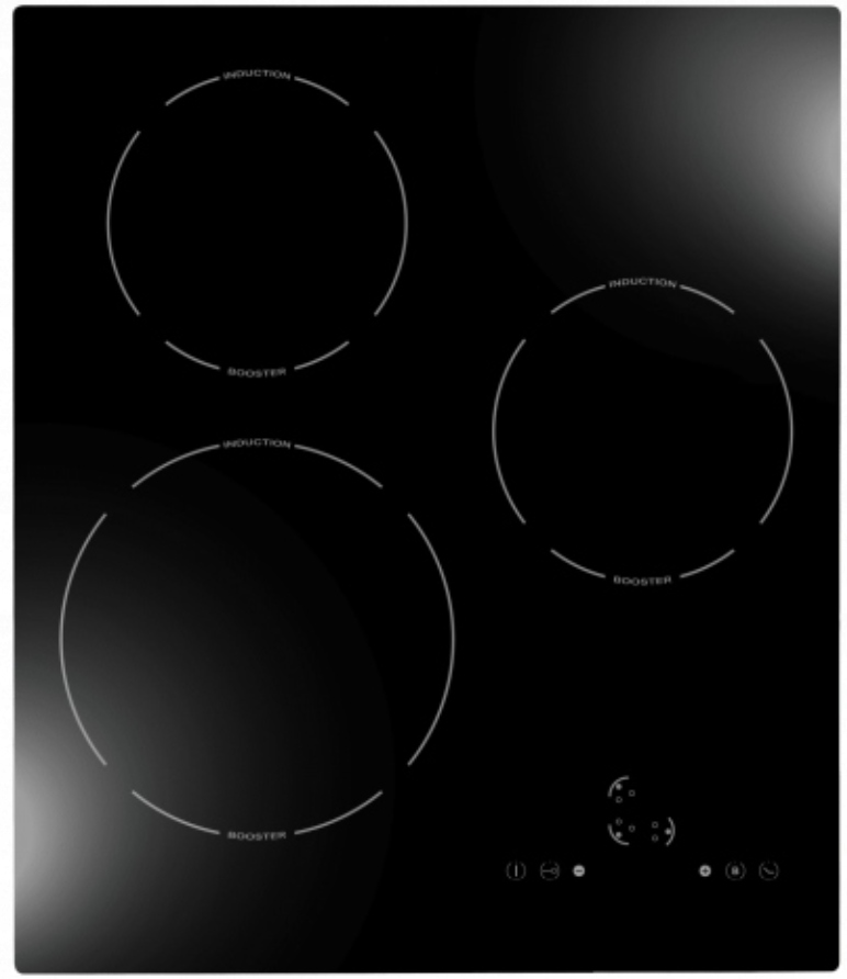 Indukční varná deska Kernau Kih 431-3B 45 cm 3 pole Timer Booster