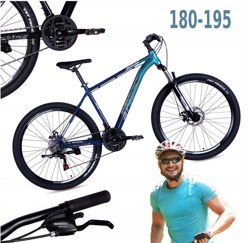 Rower Górski Mtb 29 Shimano 18 Biegów 2xTarcze Rama 20' Koła 29 180-195cm