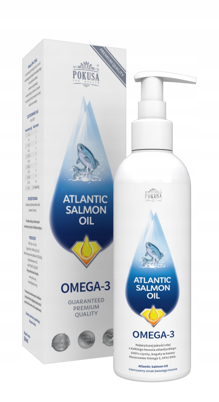 Pokusa Atlantic Salmon Oil 1L Olej Z Łososia