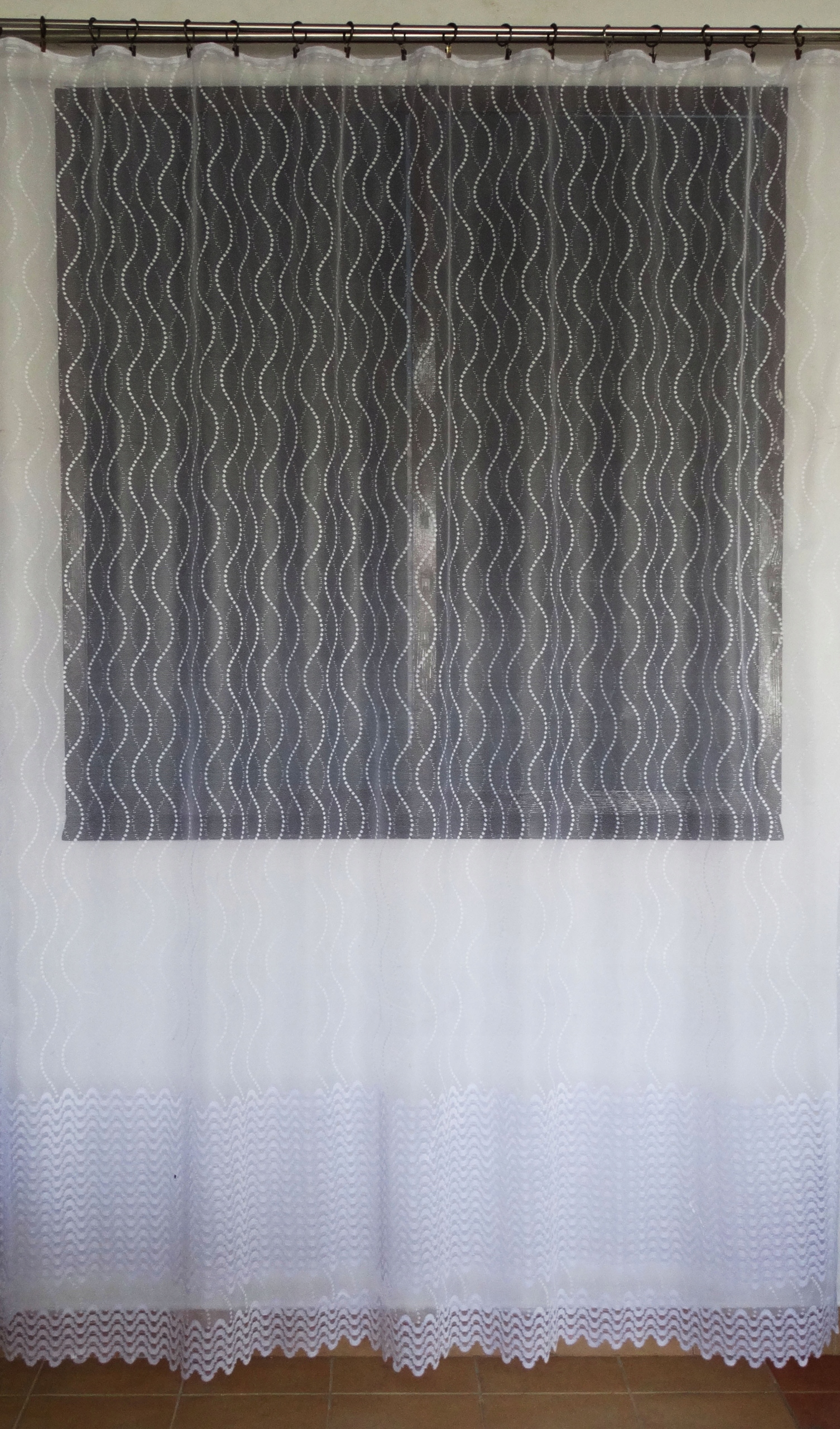 Mg Záclona žakárová páska 629/48 Bílá 250X250 s páskou M