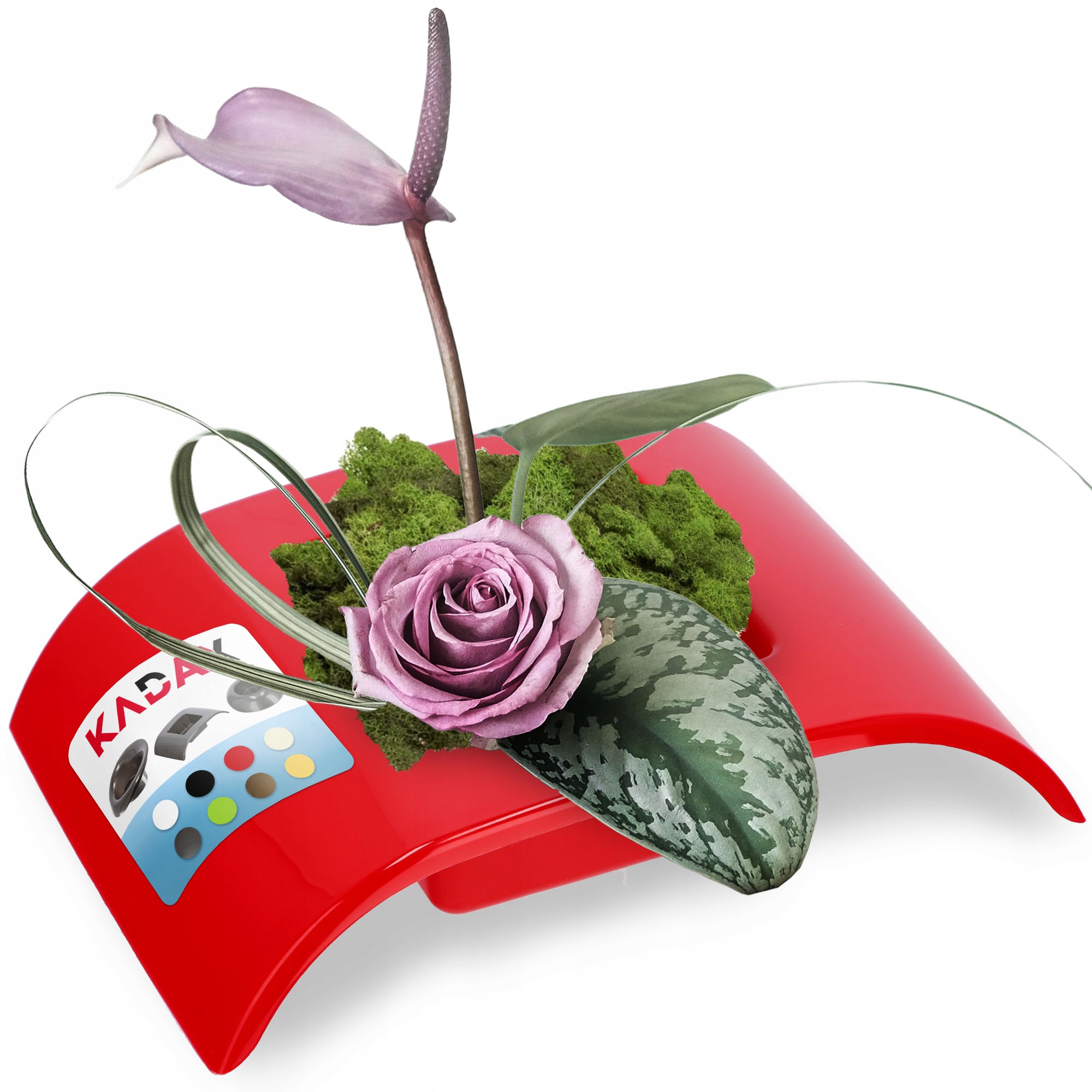 

Doniczka Osłonka Ikebana Kompozycja Czerwona