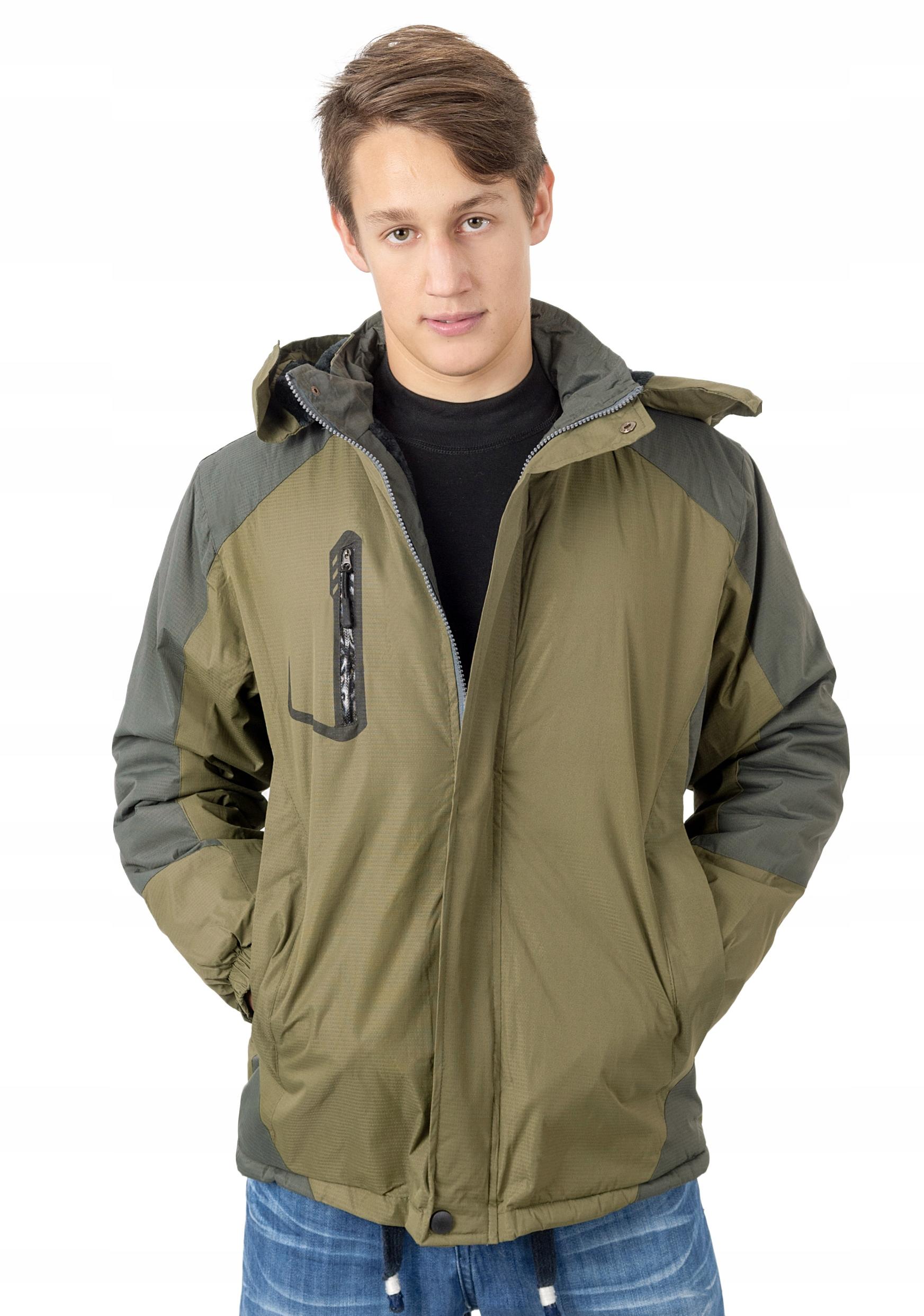 

Ciepła Kurtka Zimowa Męska Ocieplana 18602-04 r XL