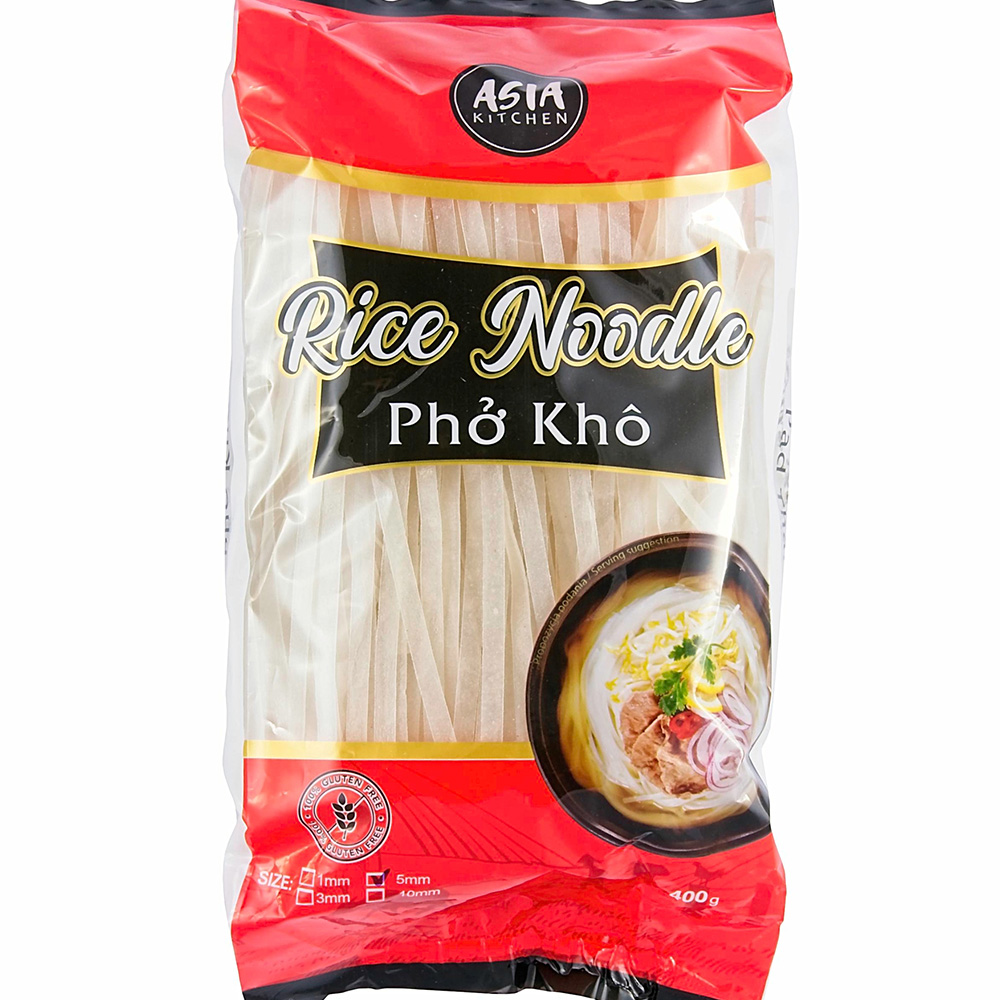 4x Asia Kitchen Rýžové těstoviny 5 mm 400 g