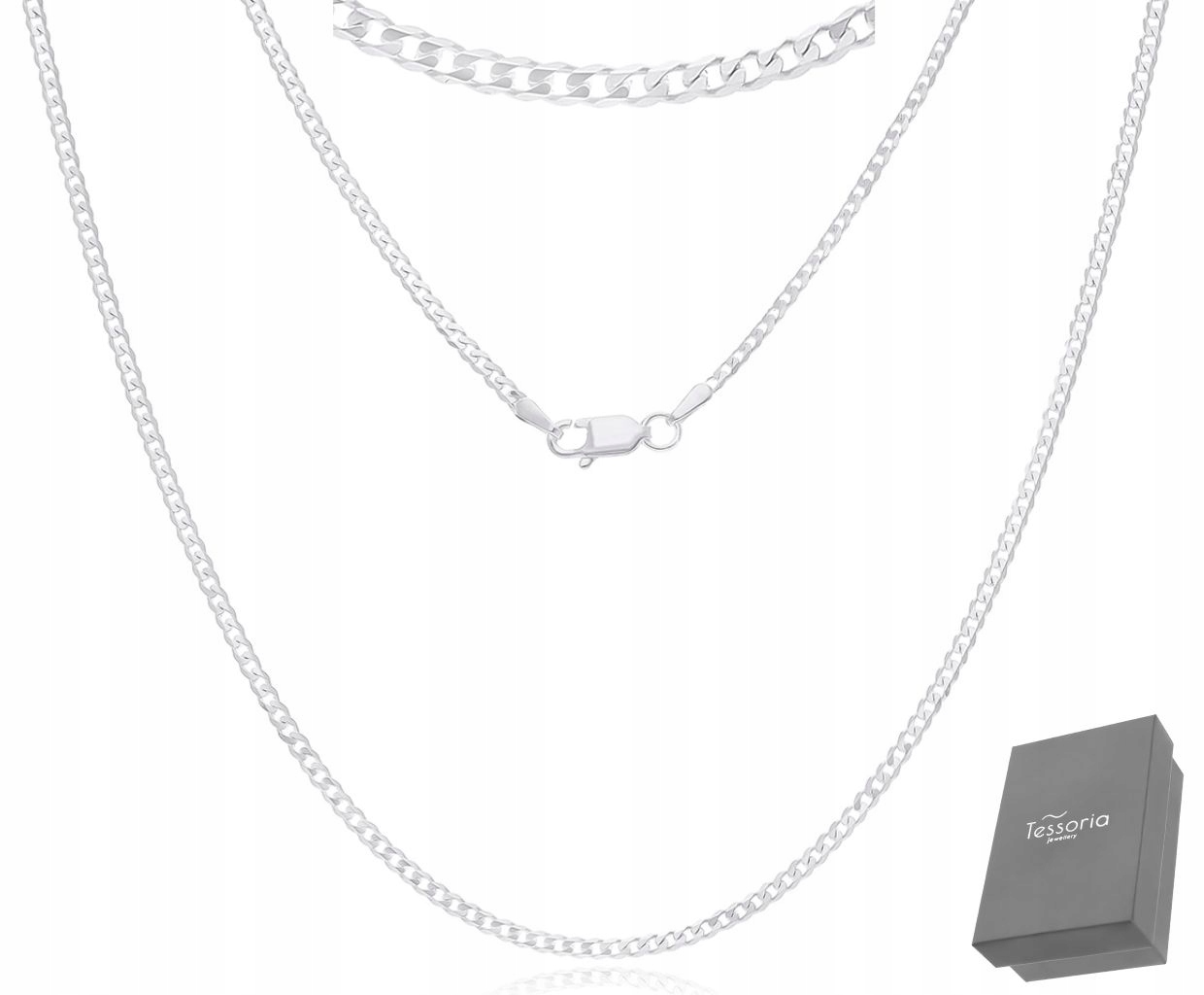 Stříbrný Řetízek 925 Vazba „pancr“ Plná Délka 55 cm