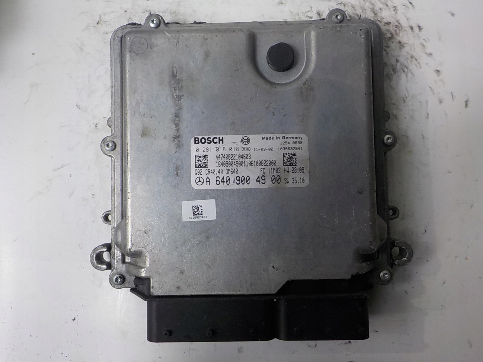 MERCEDES-BENZ computer control unit 0281018018 A6409004900