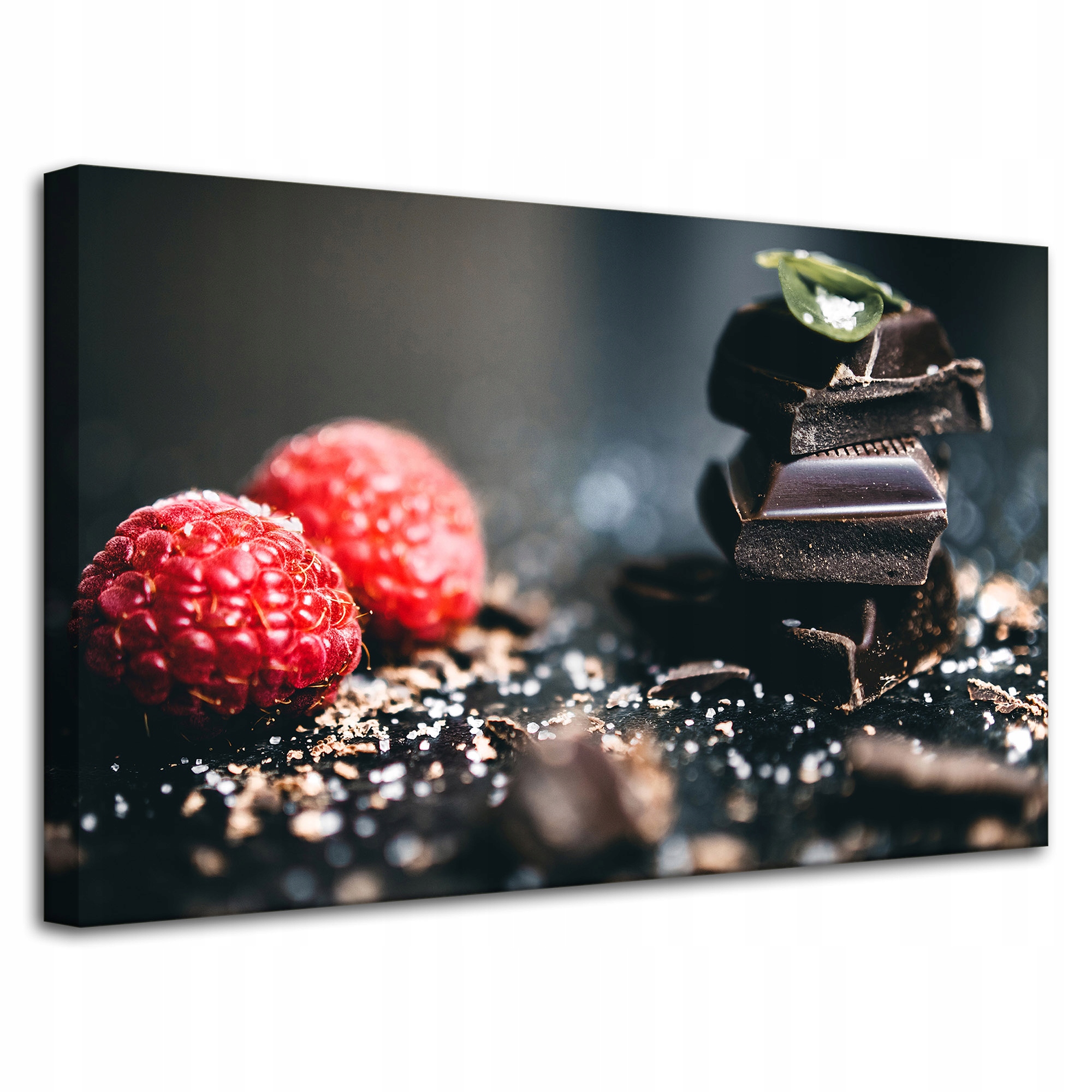Obraz Canvas Kuchyně Čokoláda a maliny 80x50 cm