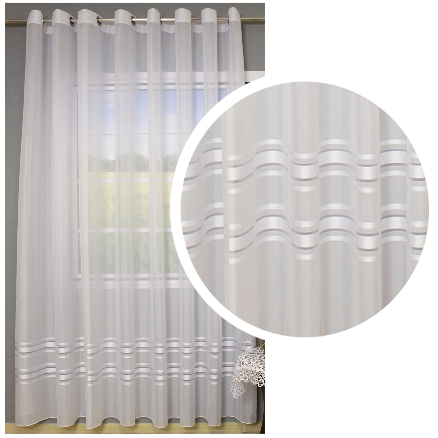 Záclona Batyst Sable Voál Oka 500x250 Pásy