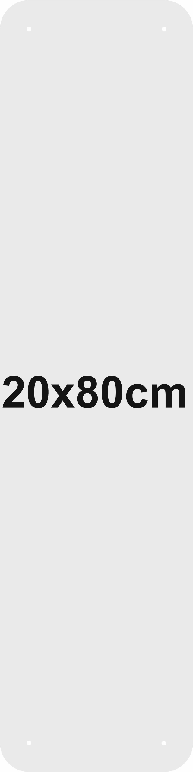 Magnetická tabule na magnety z prázdninové cesty 20 x 80 cm Prázdná Bílá