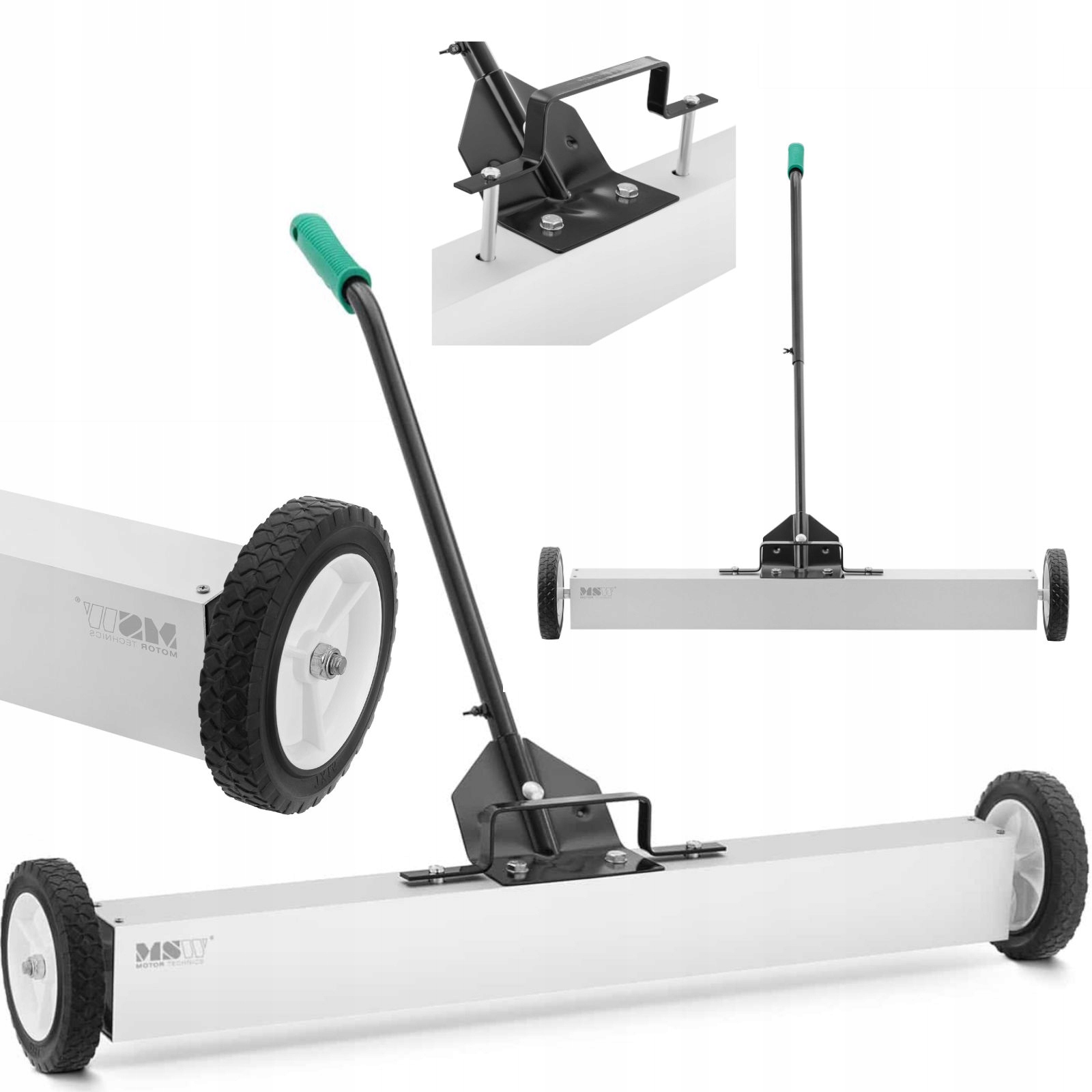 Magnetická Zametací Metla Na Zber Klincov Na Kolieskach