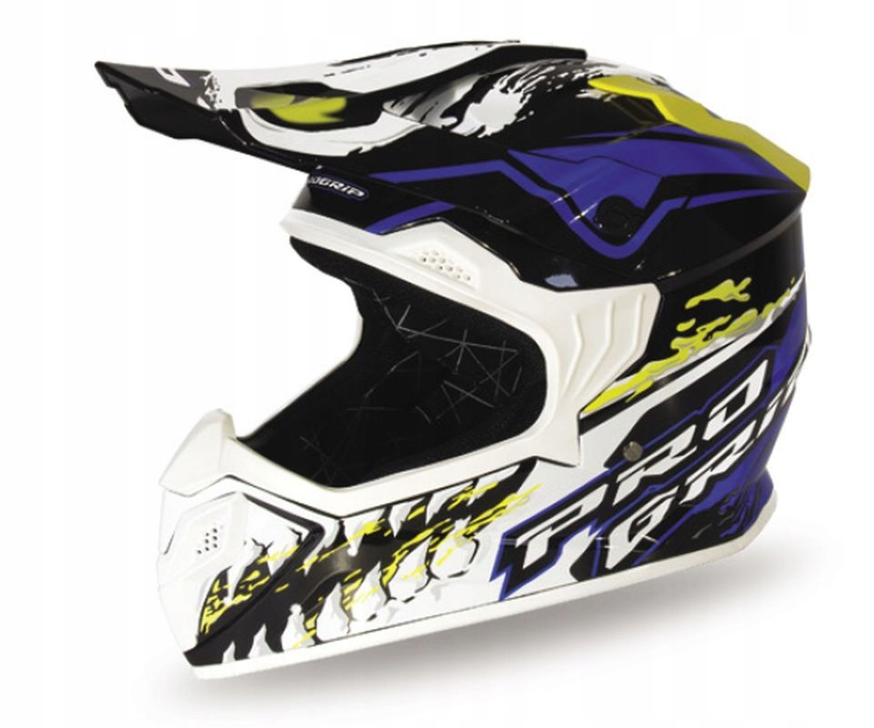 Progrip 2024/06 Detská Cross Prilba PG3009 Jurassic Junior/kid Farba Biela