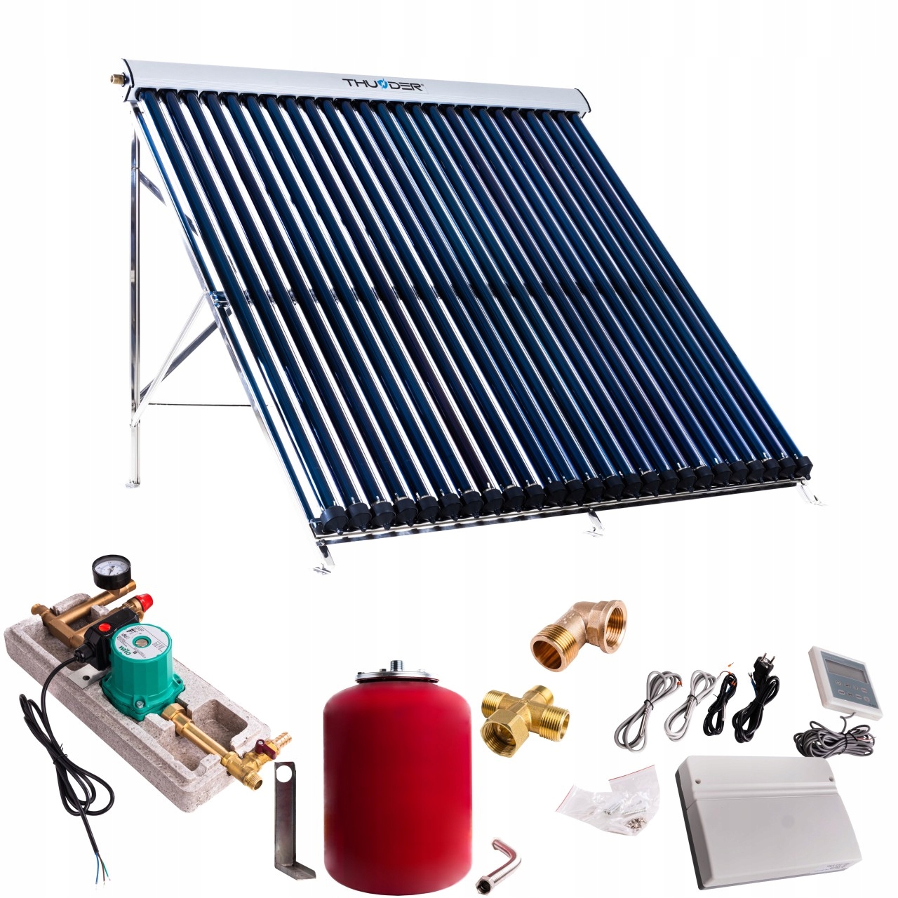 Solární Sada Bez Nádrže, 25 Ekologických Trubek Thunder