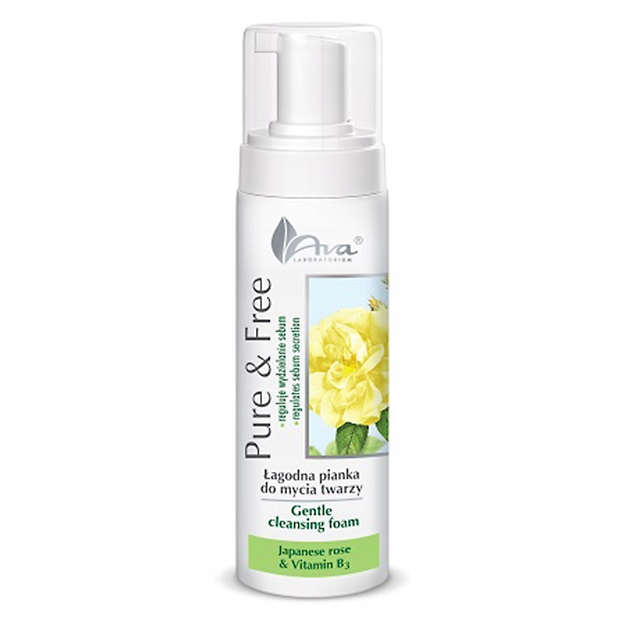 AVA PURE & FREE ŁAGODNA PIANKA DO MYCIA TWARZY