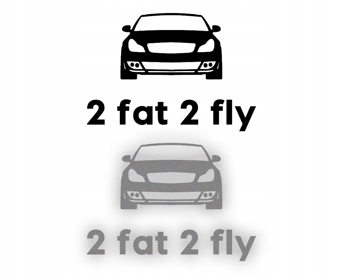2FAT2FLY - Naklejka na auto ODBLASKOWA| HOLOGRAM