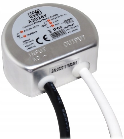 Zasilacz puszkowy MW Power A3024Y 24V 1,25A 30W EAN (GTIN) 5902135135747