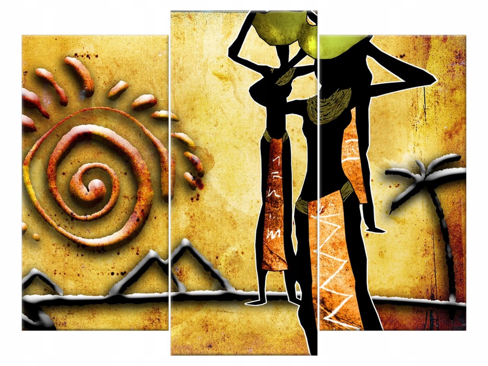 

Obraz Przeprawa przez góry 90x70 Pejzaż Ludzie