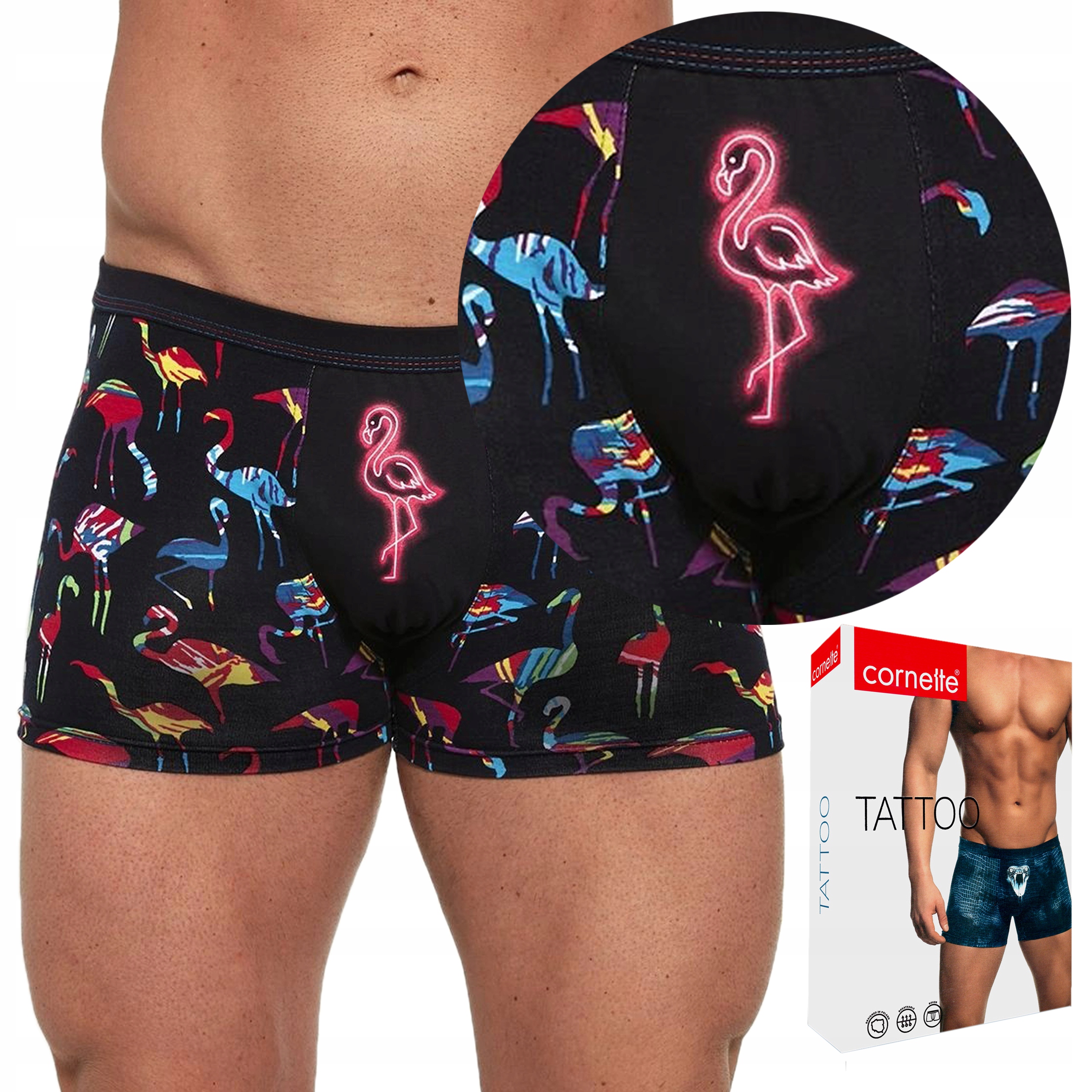

Bokserki Cornette Tattoo Flamingo 280/205 M