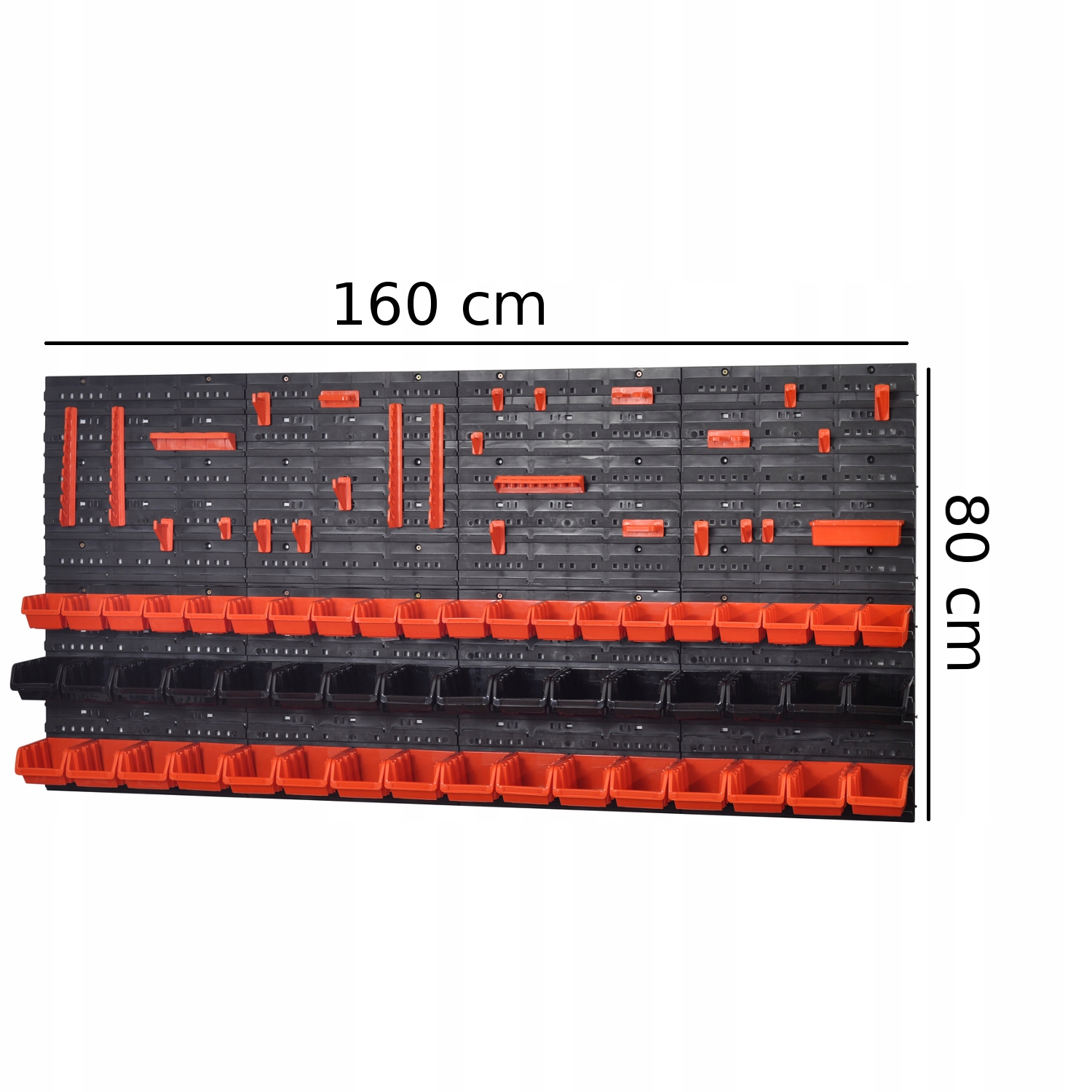 Duża tablica warsztatowa 52 kuwety uchwyty Marka Botle