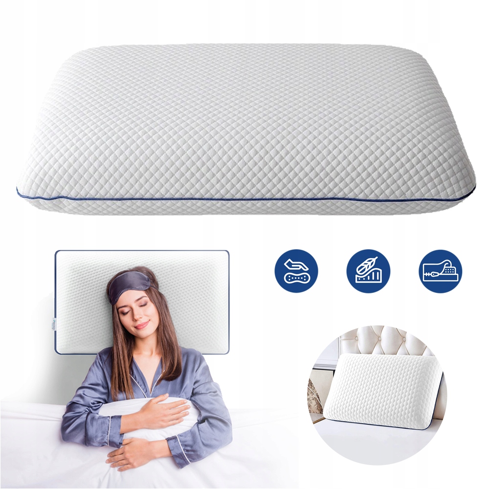 Poduszka Pod Kark Z Pianki Z Pamięcią Kształtu, Do Spania Na Boku, Do Domu