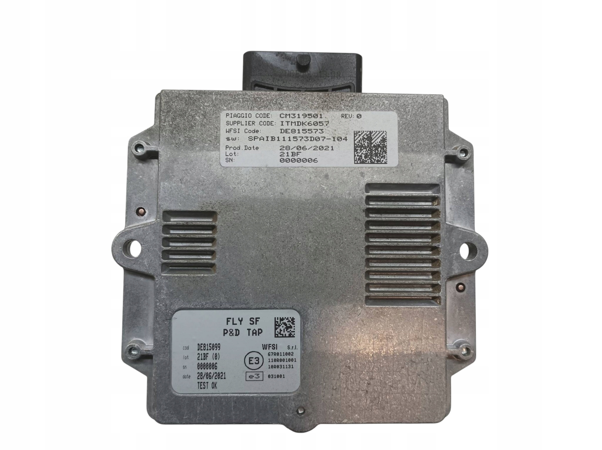 control unit LPG CM319501 FLY SF P7D TAP DE815099 Piaggio Porter II NP6