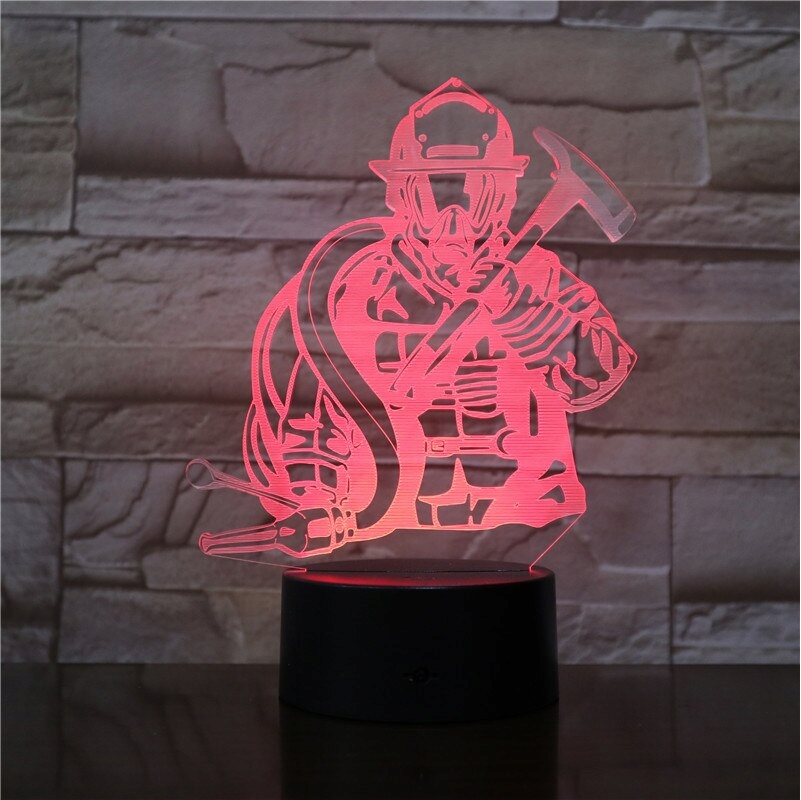 

Lampka Nocna 3D Strażak Pilot