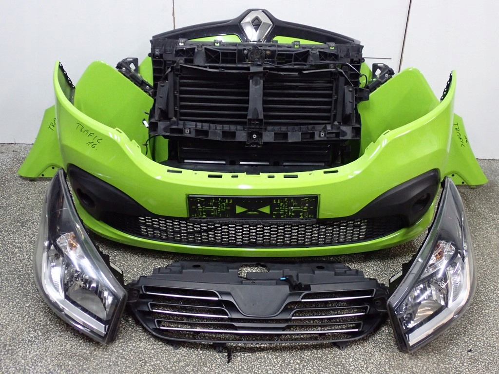 KOMPLETNY PRZÓD MASKA LAMPY ZDERZAK EUROPA RENAULT TRAFIC III 16R