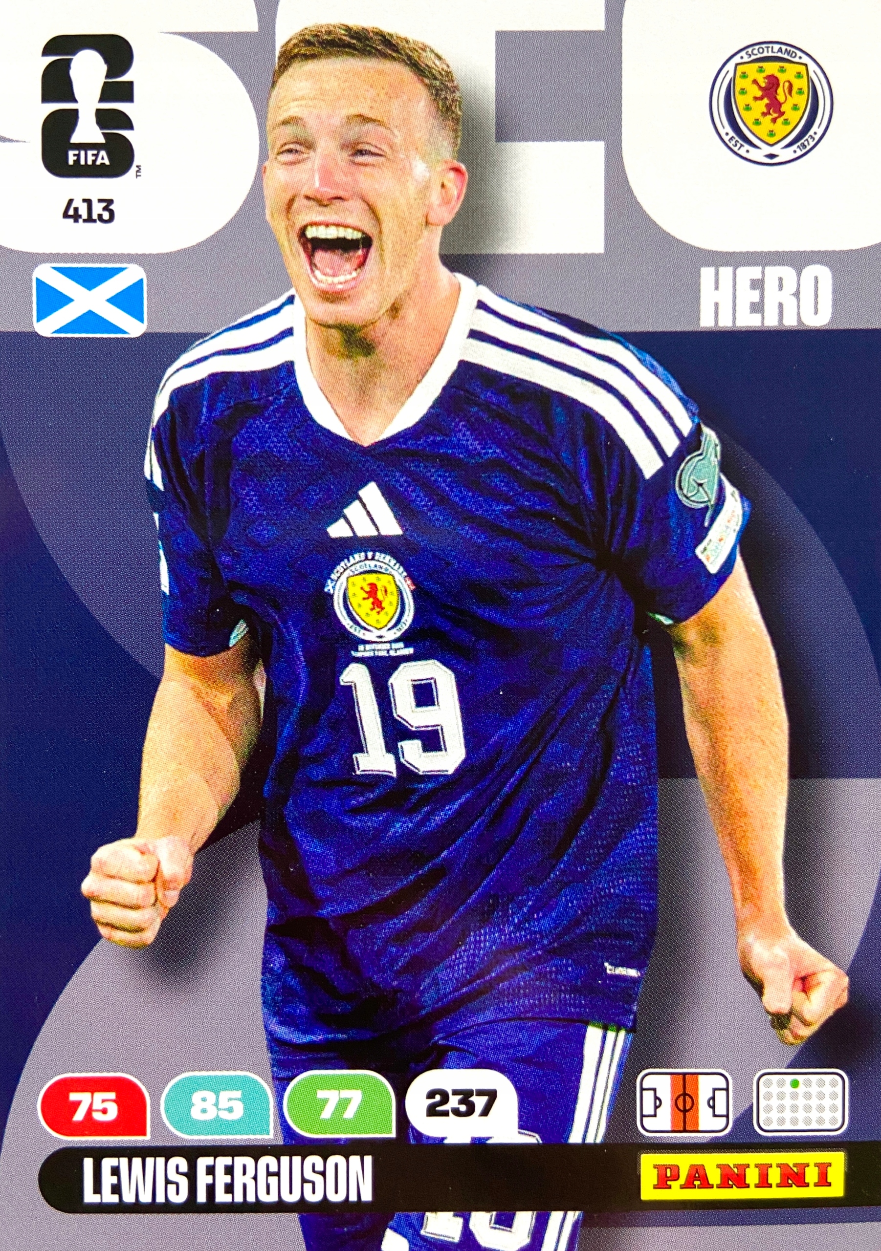 Panini Fifa World Cup 2026 karta piłkarska Hero 413 Lewis Ferguson Szkocja