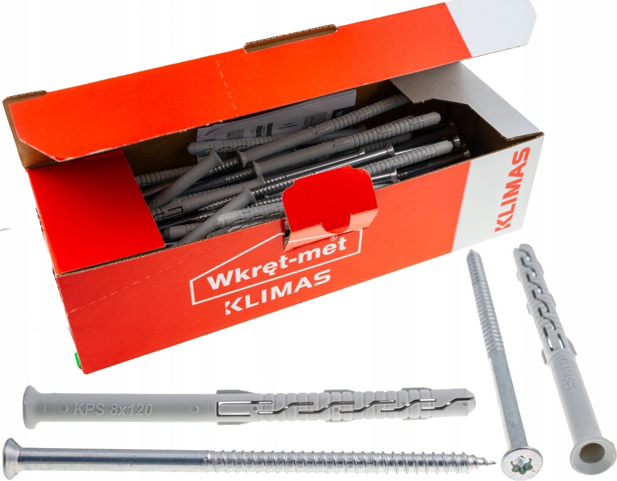 

Kołki ramowe rozporowe 8x120 Stożek Tx torx 50szt