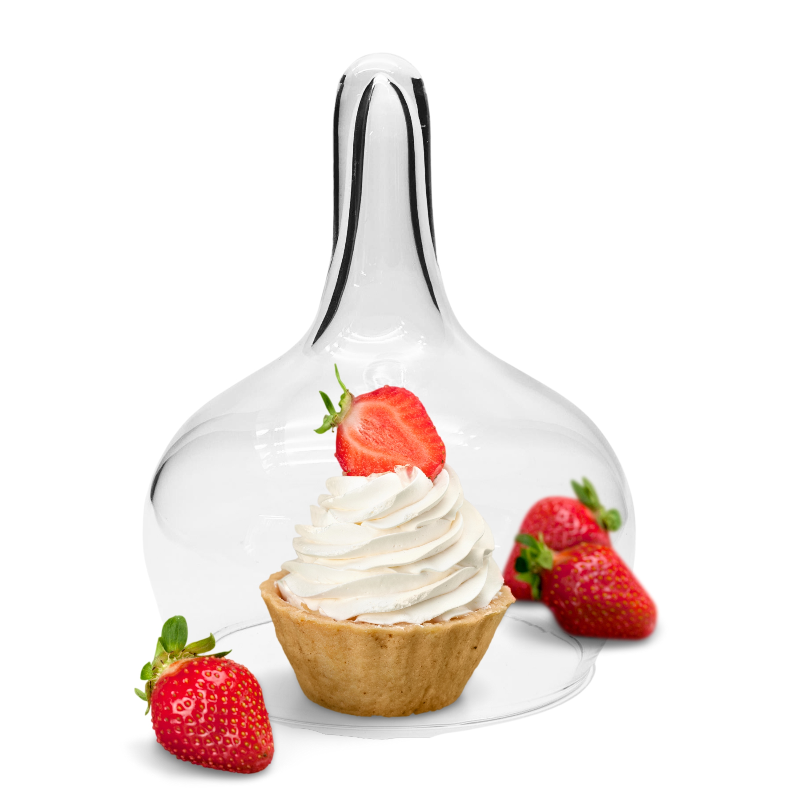 KLOSZ SZKLANY NA CIASTO SERY OWOCE 20CM