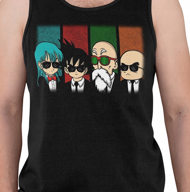 TANK TOP DRAGONBALL FACECI W CZERNI Marka inna