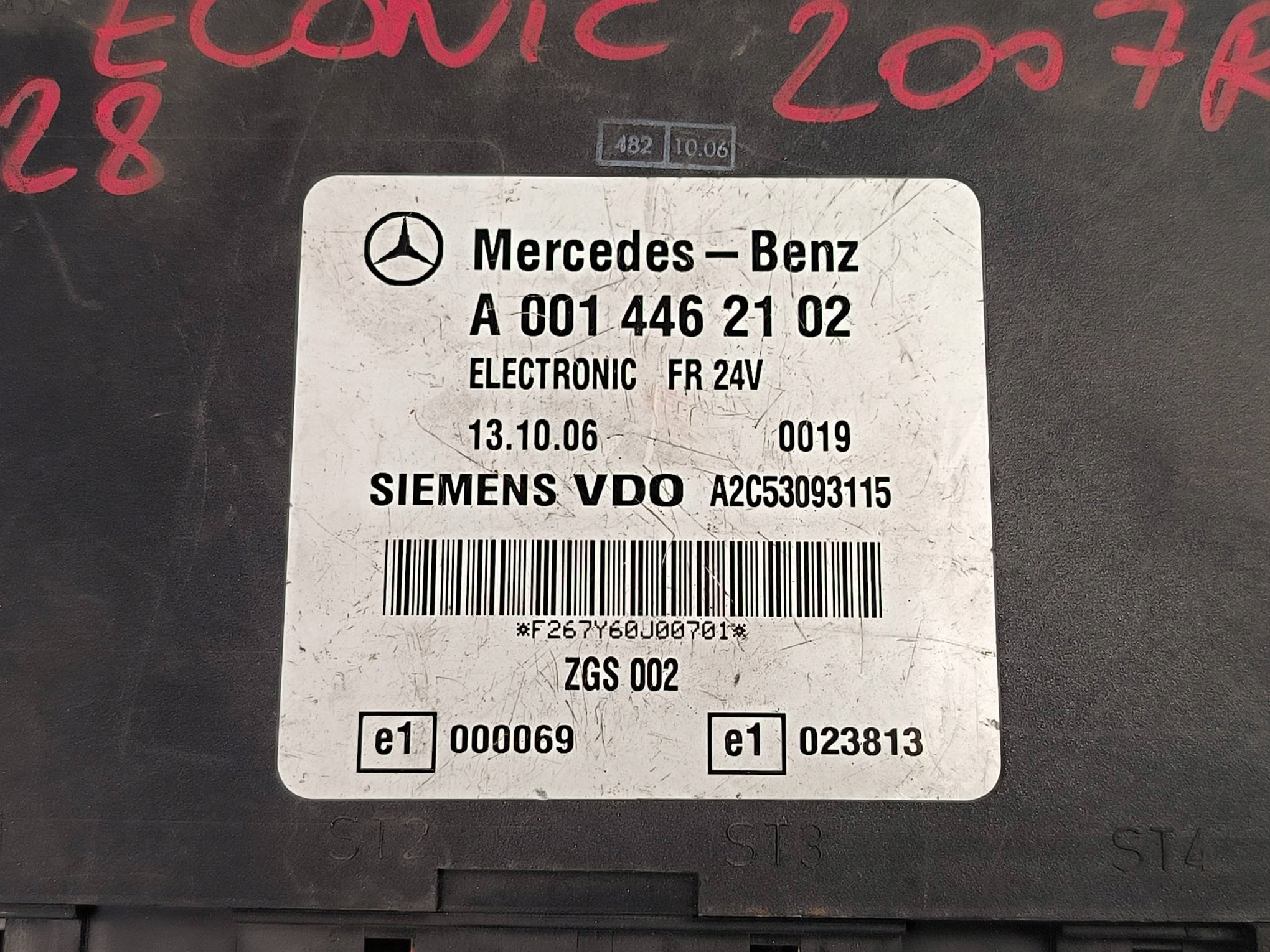 modulo FR VDO A0014462102 MERCEDES-BENZ ECONIC