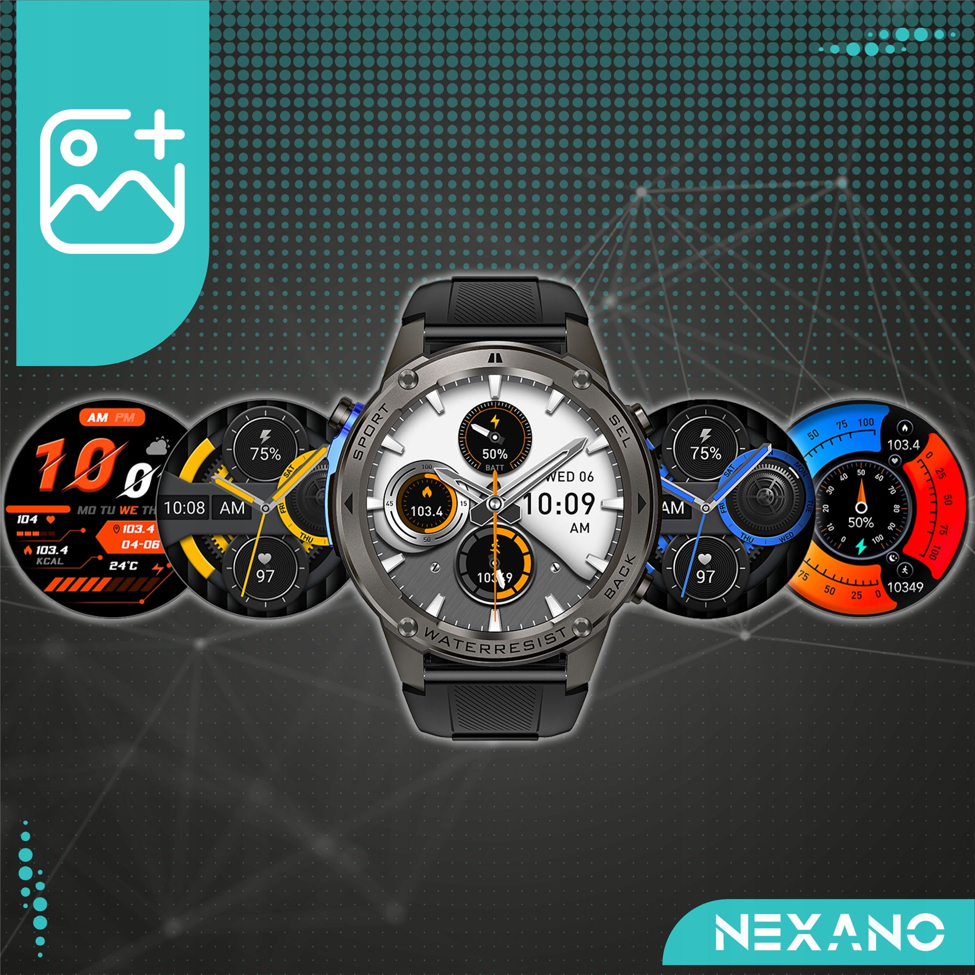 SMARTWATCH MĘSKI GPS ZEGAREK WODOODPORNY IP69K MENU PL ROZMOWY AMOLED SPORT Ekran dotykowy tak
