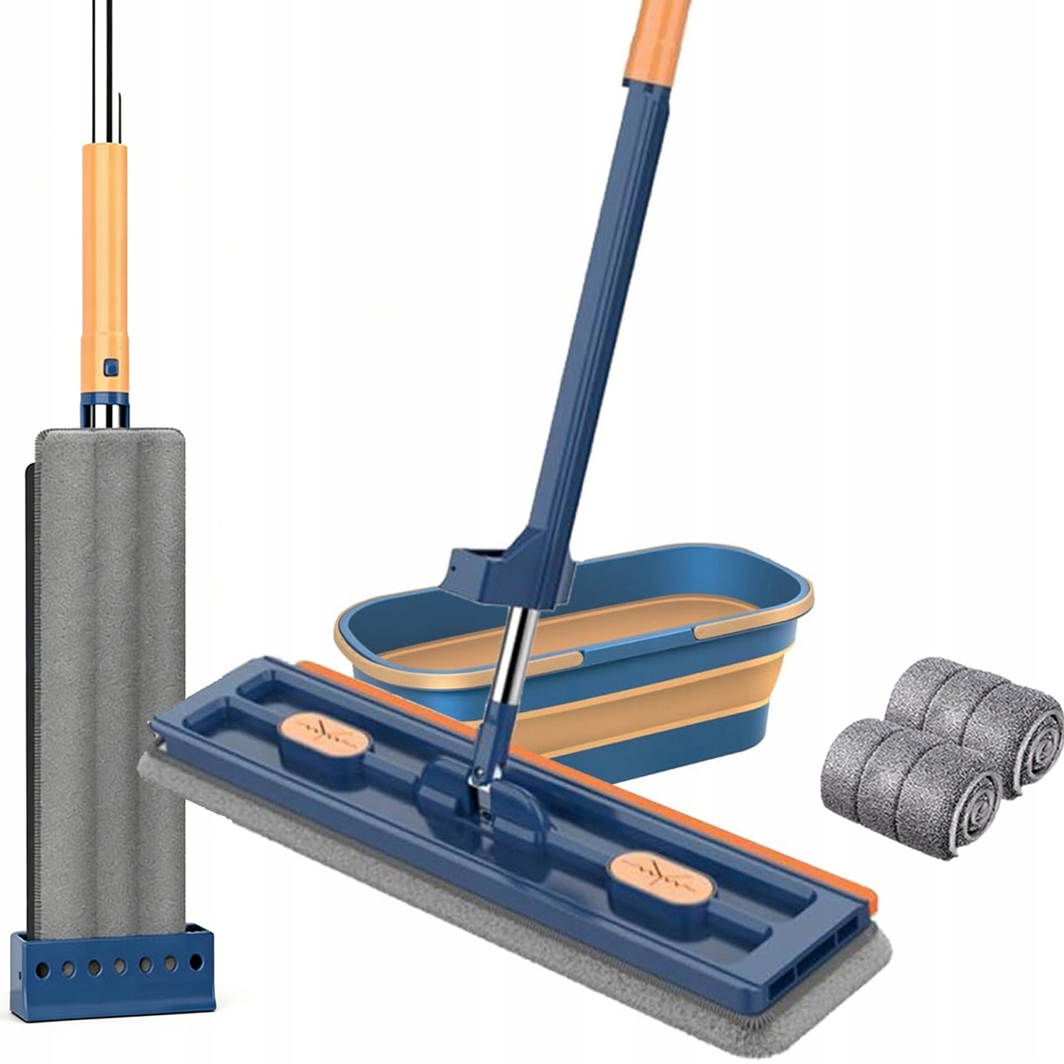 Mop Se Ždímačem Plochý Rotační 360 Samovytlačovací pro podlahy