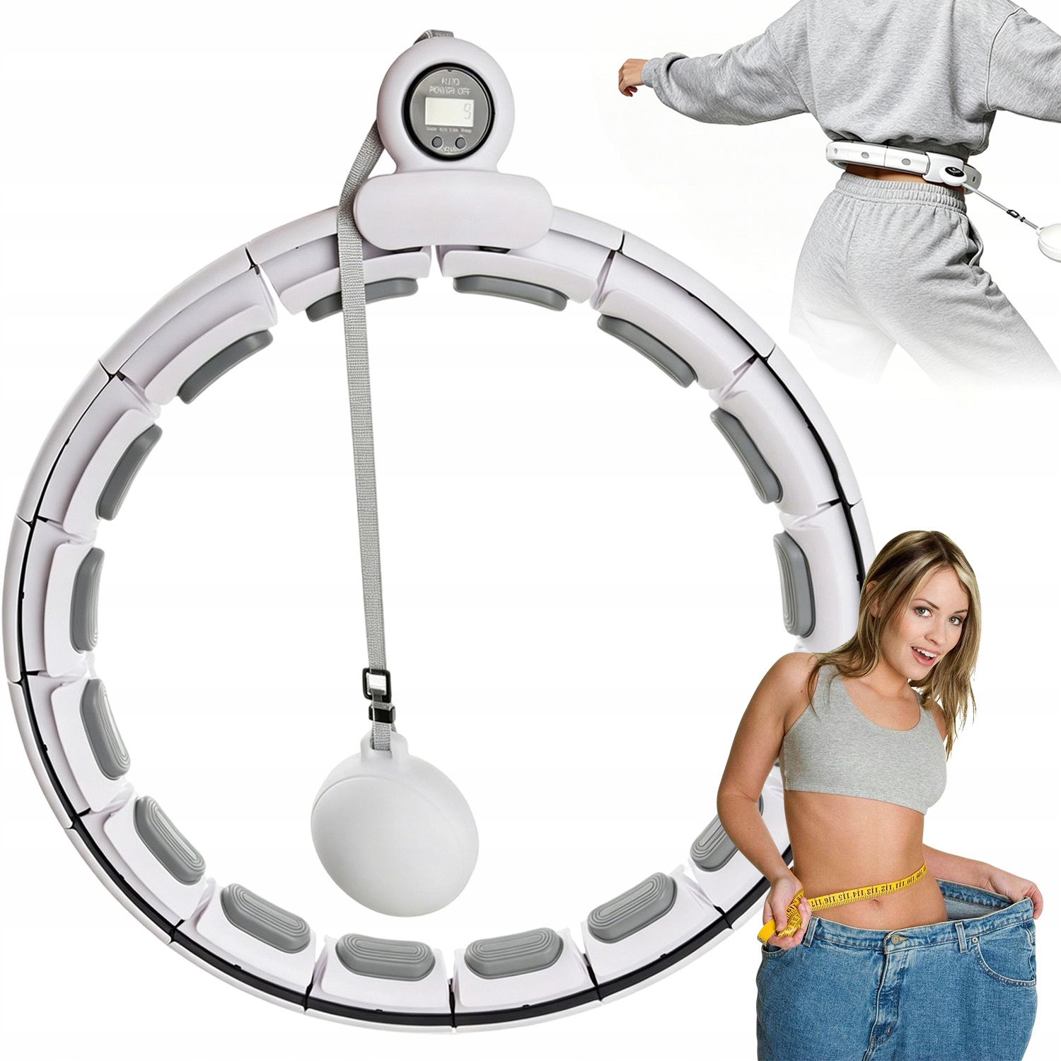 Hula Hoop Inteligentny Spalanie Tłuszczu Smart Counting 16 Segmentów