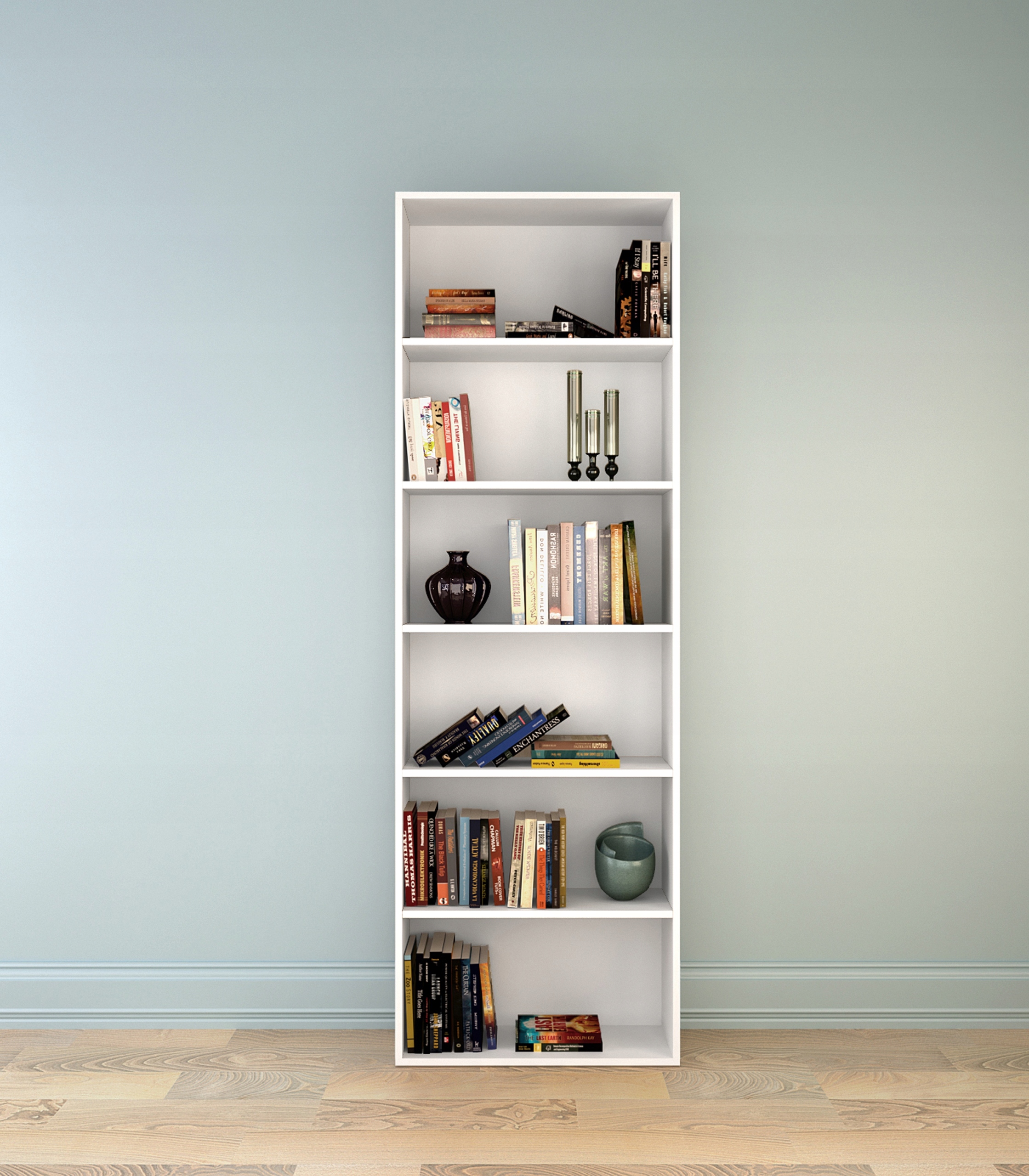 REGAŁ NA KSIĄŻKI BIUROWY BIAŁY MAT 60cm LOFT BlancMeble