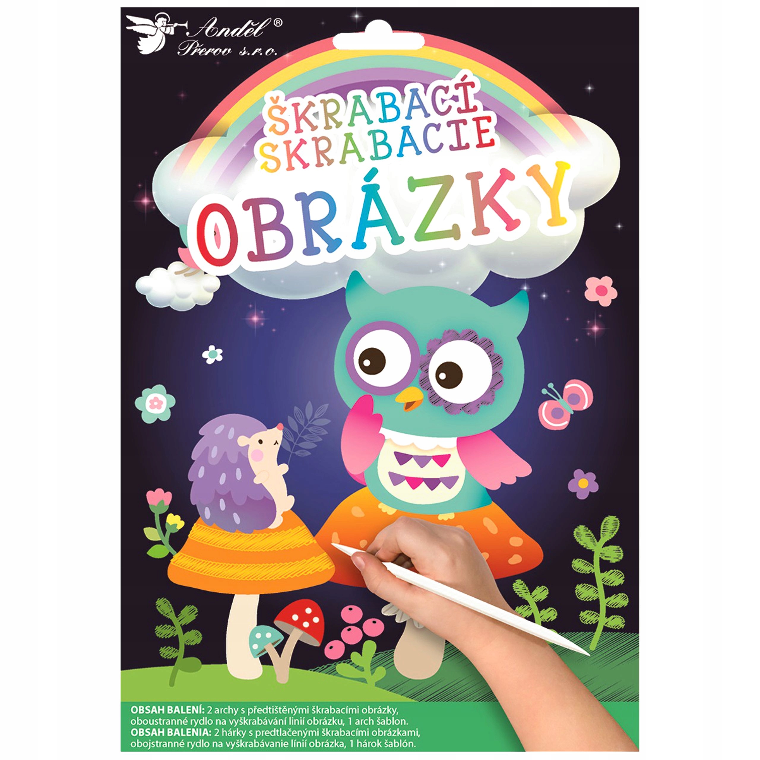 WYDRAPYWANKA KOLOROWANKA 2 ARKUSZE RYSIK SZABLON