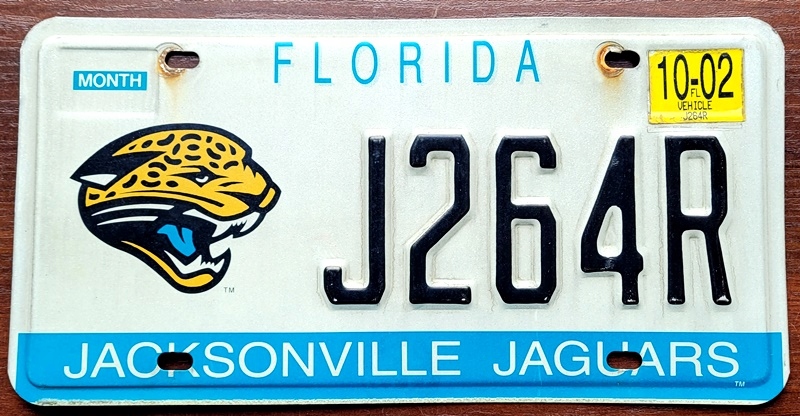 Florida 2002 - tablica rejestracyjna z USA