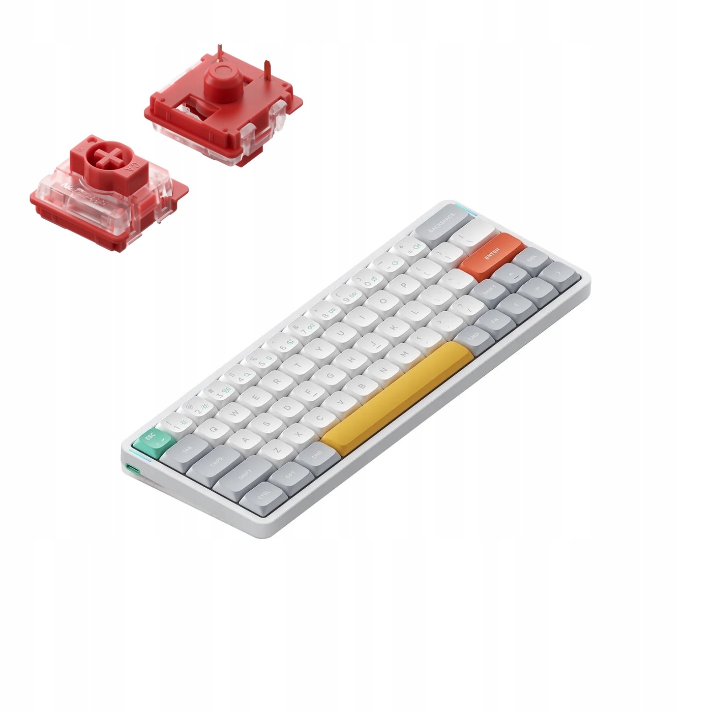 Nuphy Air60 V2 Bezdrátová mechanická klávesnice Ionic White Cowberry