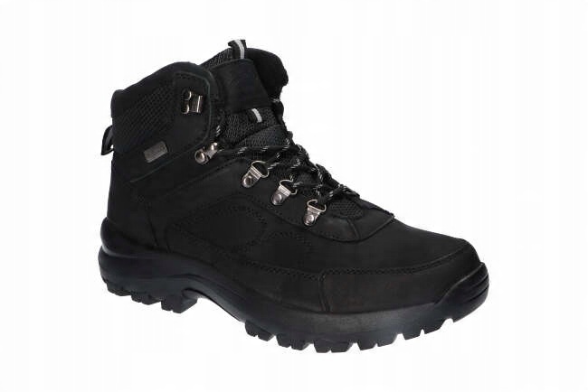 

American CY58 Trapery Buty Zimowe Skórzane Bk 45