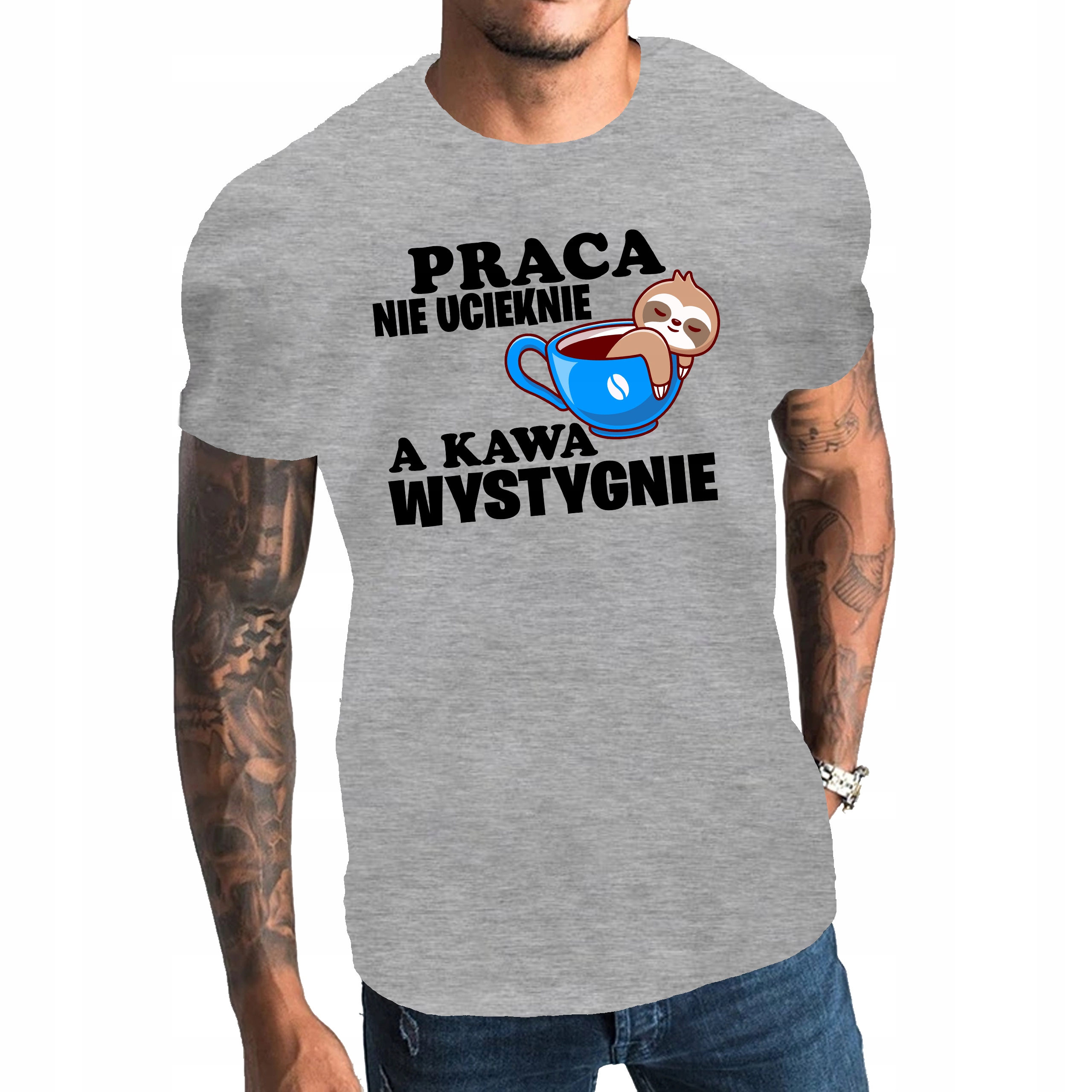

Koszulka męska Praca Nie Ucieknie 4XL