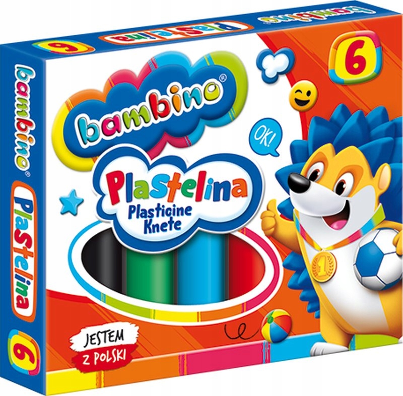 

Plastelina 6kol Bambino Majewski różne