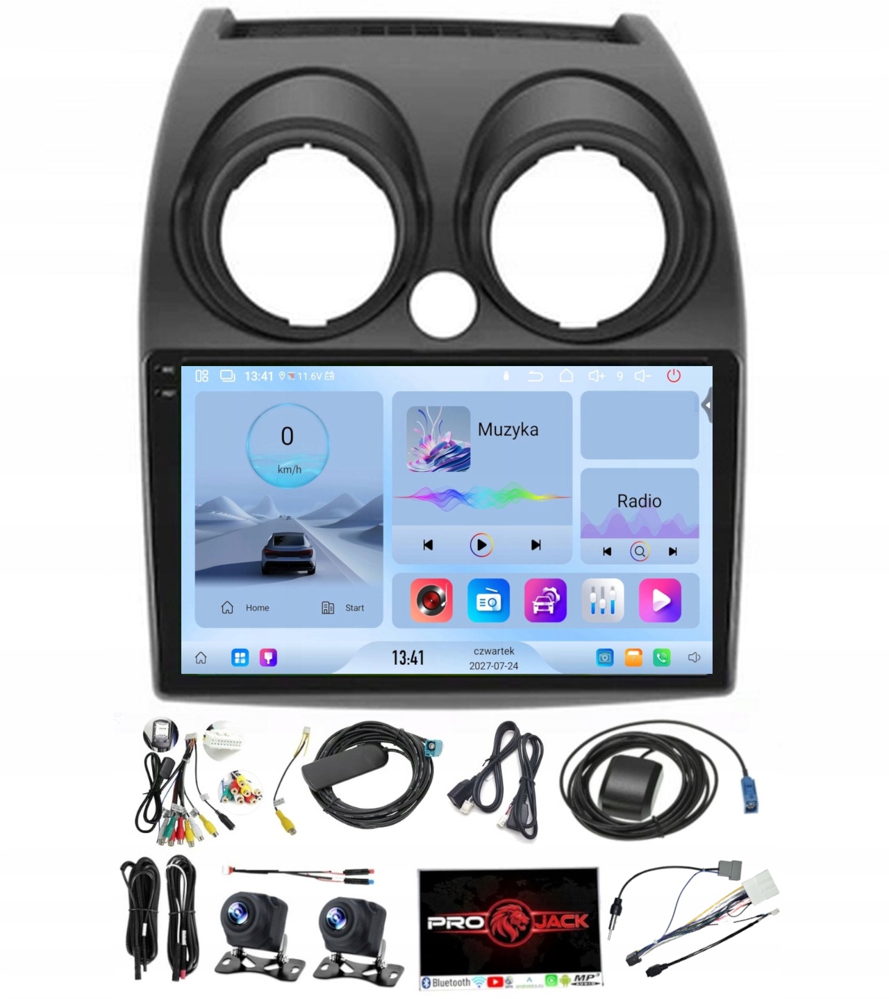 Rádio Navigácia Carplay Android Nissan Qashqai 2006-2013 4/64GB Sim