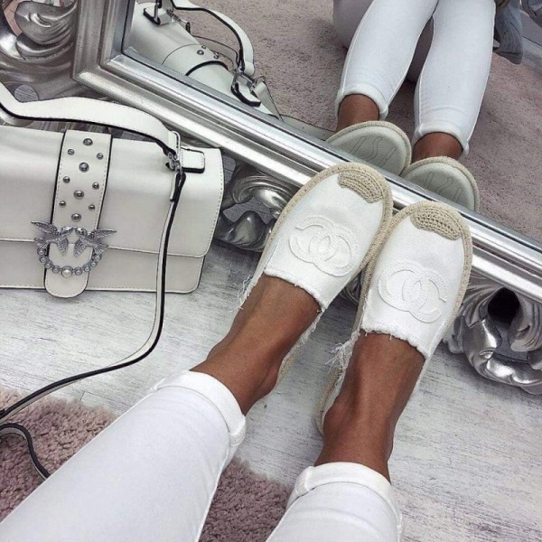 

Espadryle New Collection Wiosna-Lato 2020 Białe 40