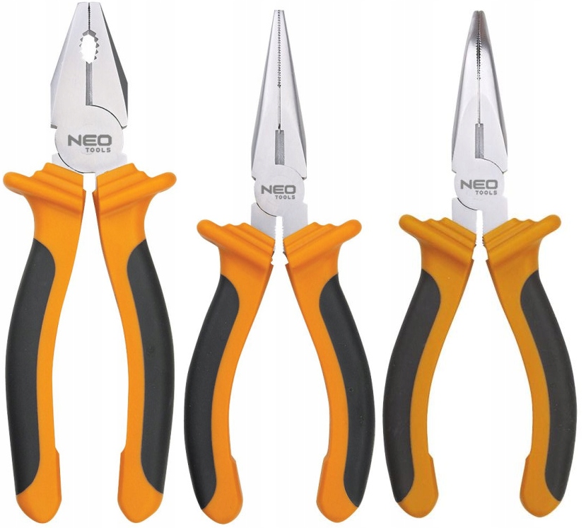 Neo Tools Sada Kleští Kleště 160 MM Kombinačky, Prodloužené A Jiné