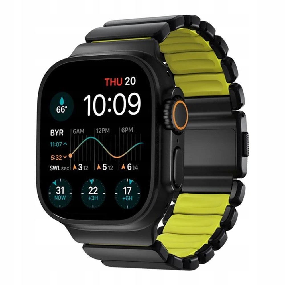 Nomad remienok Stratos pre Apple Watch 44-49mm Volt/Black Hardware…