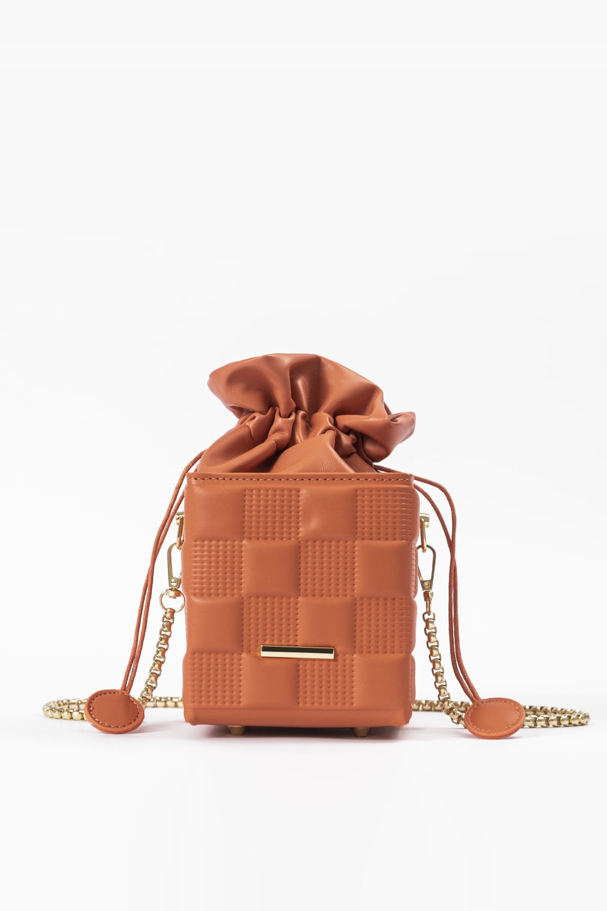 Torebka z pikowaniem POMARAŃCZOWA