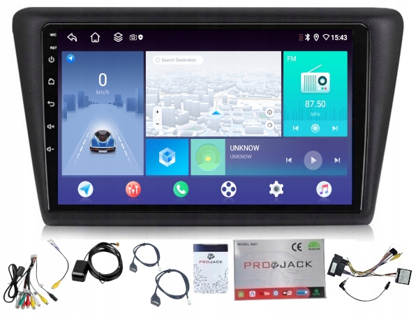 Rádio Navigácia Android Carplay Skoda Rapid 2012-2019 4GB 64GB Sim