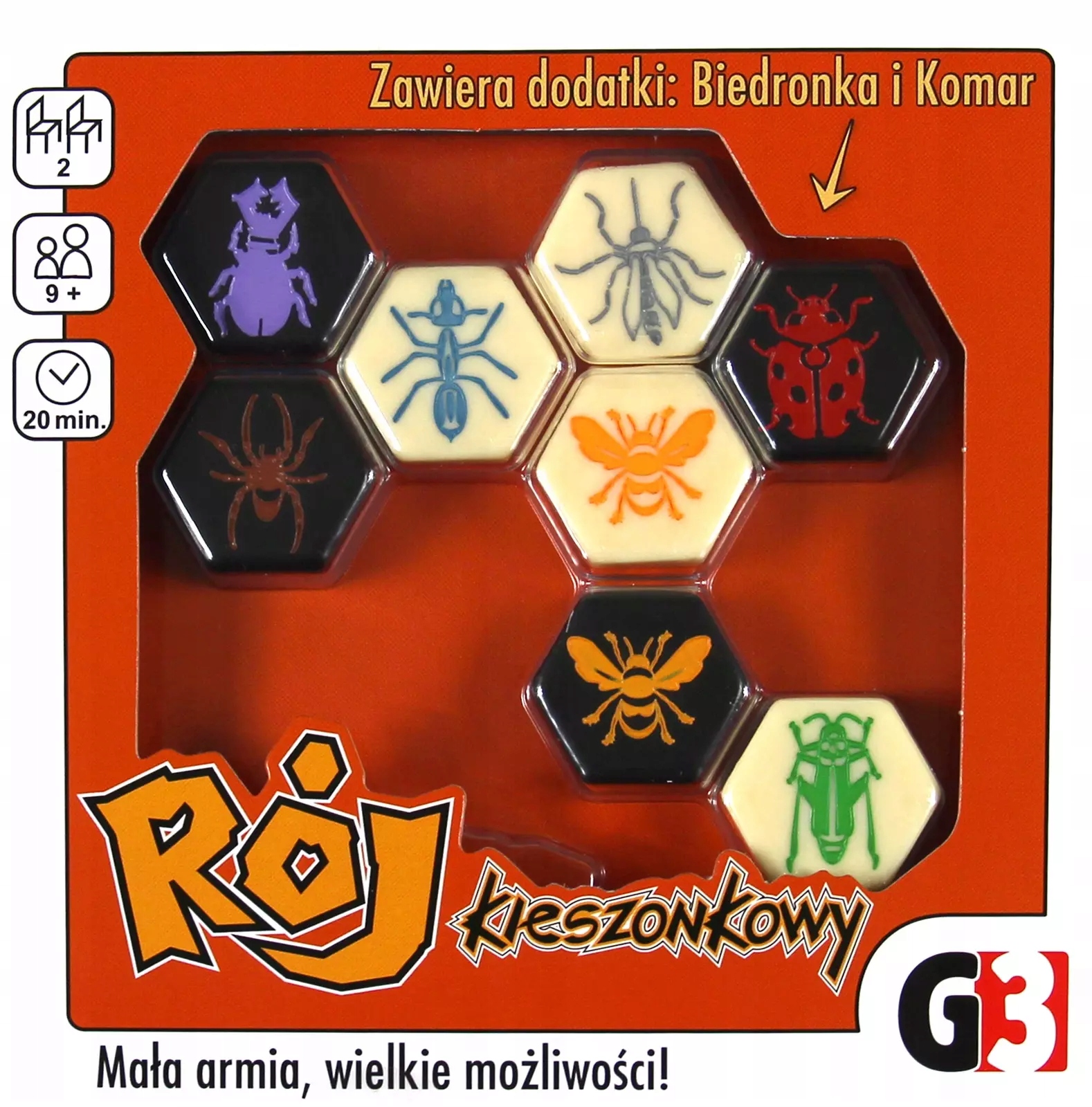 Rój kieszonkowy z dodatkami Komar i Biedronka G3