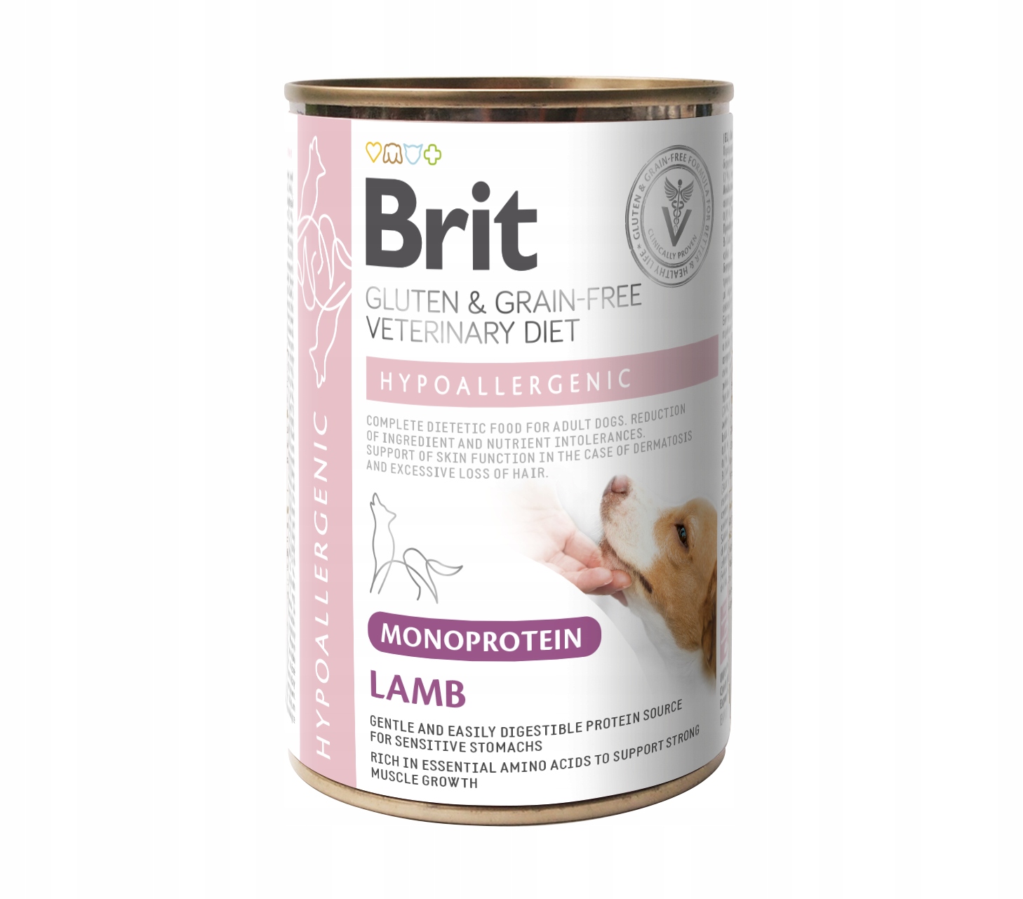 Brit Veterinary Hypoallergenic Mono Lamb jagnięcina 6 x 400g