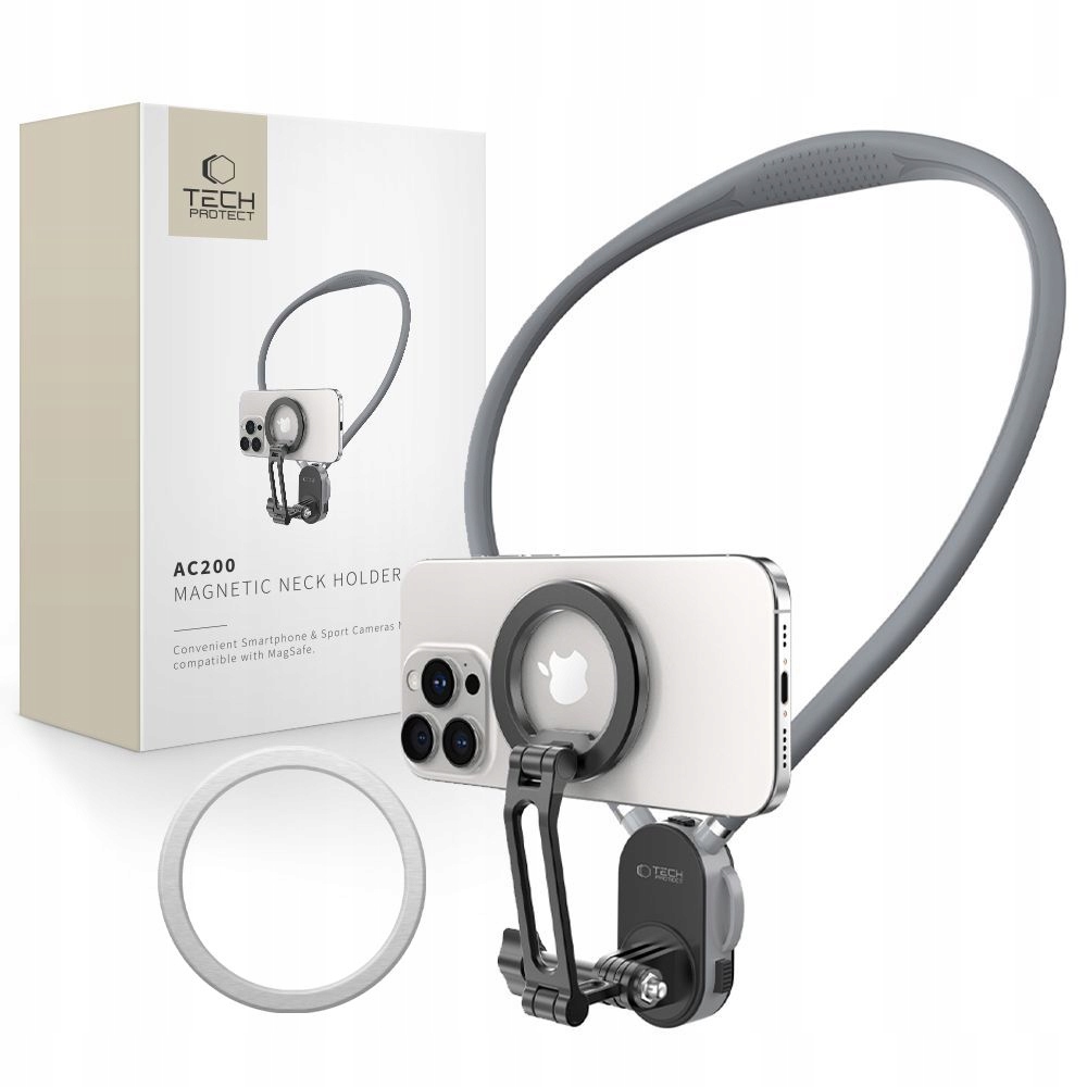 Tech-protect Magnetický Držák Pro Gopro Dji Magsafe 3V1 Neck Holder